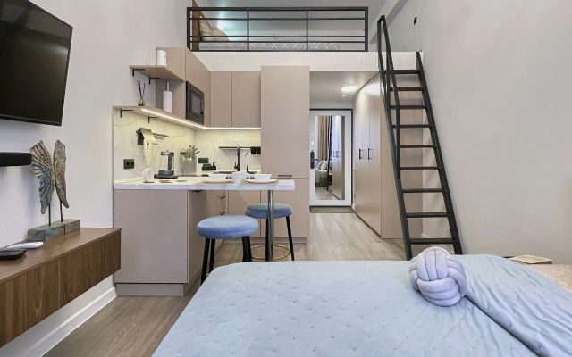 Квартира Двухуровневая С Двумя Кроватями