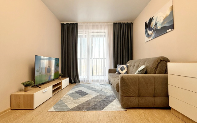 Квартира Уютное Место/Hugge Place у аквапарка с видом на Обь