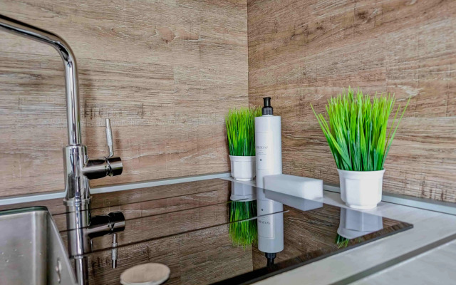 Апартаменты Новые в тихом центре и хвойным лесом за окном