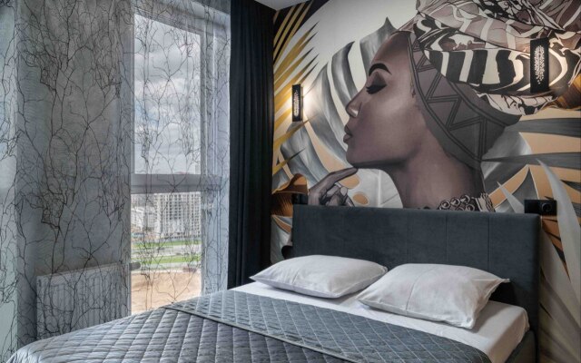 Квартира Студия с дизайнерские ремонтом и панорамным видом