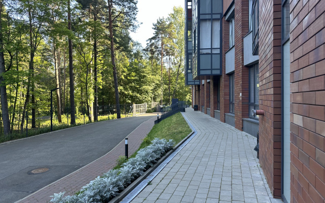 Квартира Ютно Колосья с качелью на балконе и видом на сосны в Зеленогорске