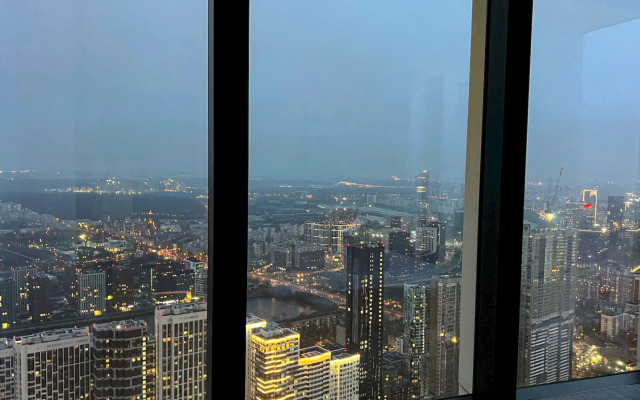 Апартаменты Москва Сити Platinum угловой вид 57 этаж 3 комнаты