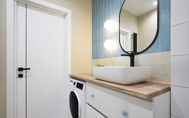 Квартира с бирюзовым настроением