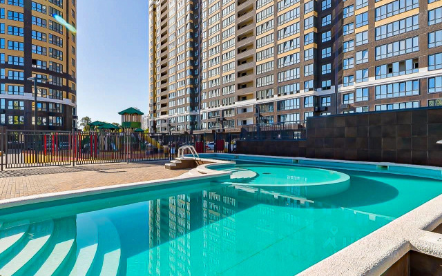 Апартаменты с бассейном и зоной барбекю