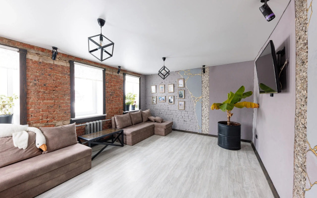 Частный дом "Онегин" с интересным дизайном в стиле Лофт