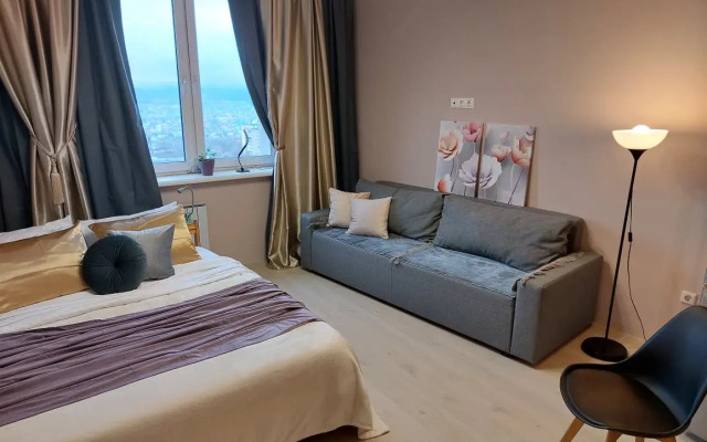 Квартира ЕвроДвушка Аксакова 81/1 на 17 Этаже до 7 Чел