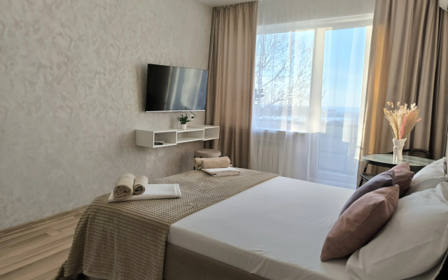 Апартаменты 1к у Херсонеса, ТЦ Муссон на 3 Гостя в 15 Мин. от Пляжа с Отличным Видом