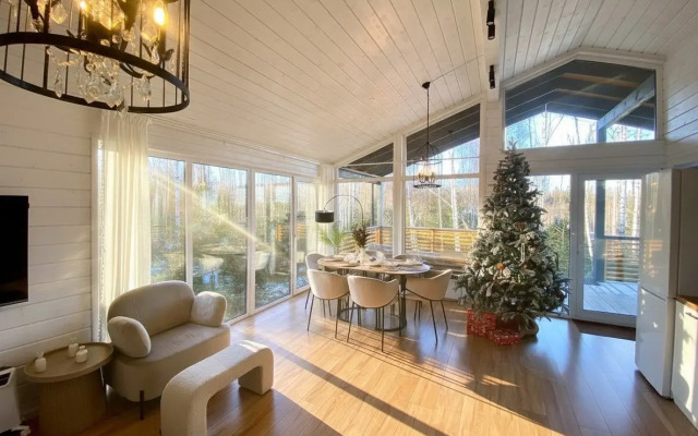 Частный Дом ЕлкиШале с 3мя спальнями, баней и чаном