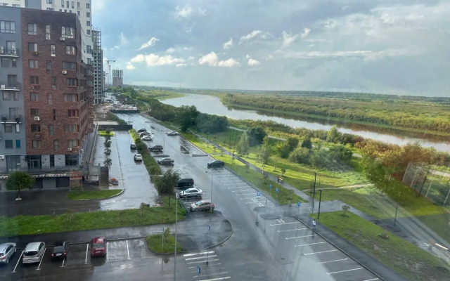 Квартира Уютная Студия с Видом на Реку