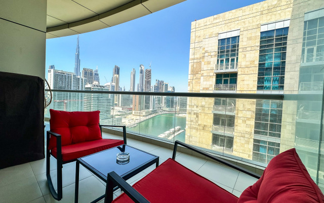 Апартаменты Stunning Canal And Burj View