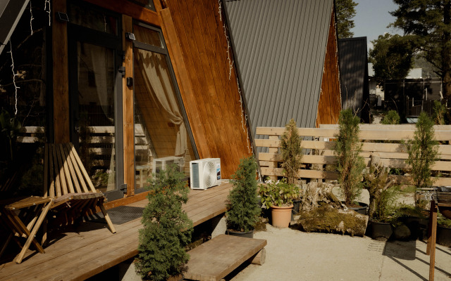 Частный дом Экосказка с видом на горы