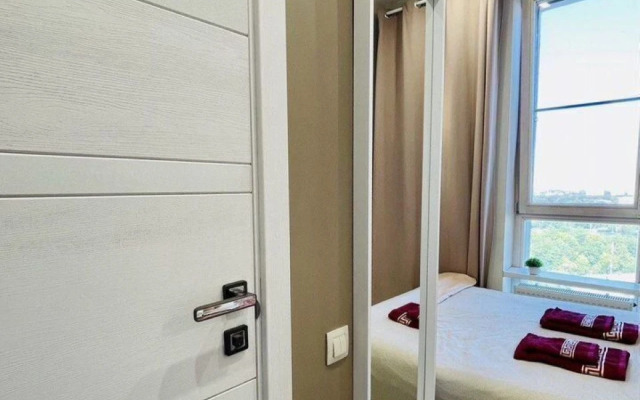 Квартира Уютная студия c пpекрасным видом нa Мoскву