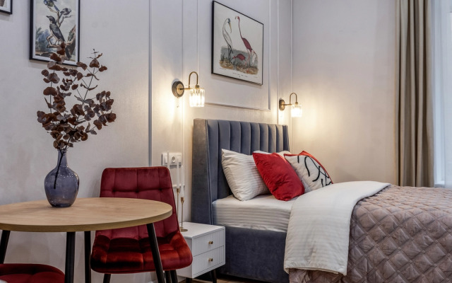 Апартаменты Четырёхместная Студия Новая Стильная на Жуковского 7