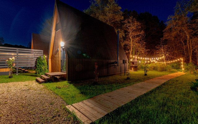 Частный Дом Барнхаус №1 с дровяной баней и горячей купелью, на 7 госте