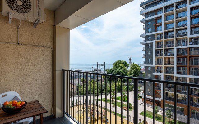 Studiya u morya s balkonom. Karavella 126 Flat