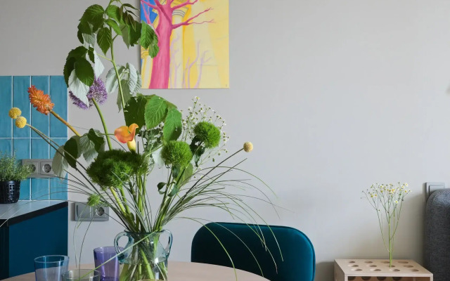 Квартира с бирюзовым настроением