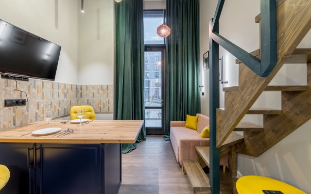 Апартаменты InHome24 Стильные двухуровневые апартаменты HomeCity