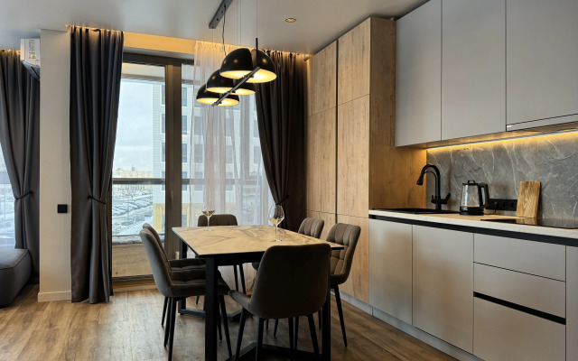 Квартира Ультрасовременная евротрёшка на берегу залива