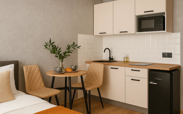 Апартаменты Светлая Студия Рядом с Метро Нижегородская