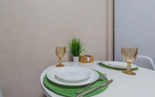 Квартира Уютная студия с видом на колесо обозрение Одно небо