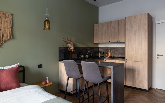 Квартира Moscow Deluxe Apartments Silver Fountain Studio