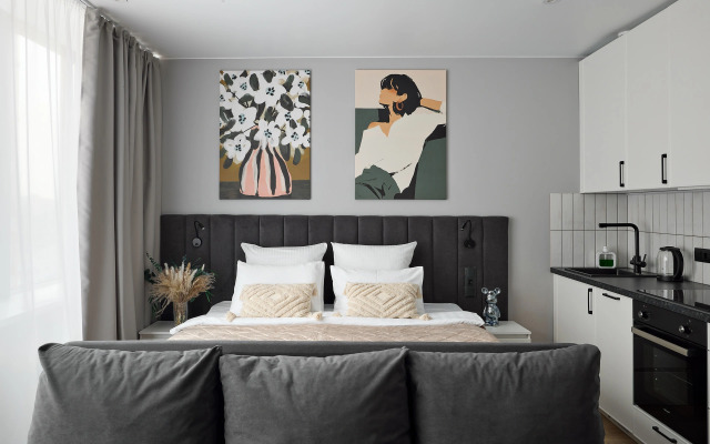 Апартаменты Студия у метро 1010-2