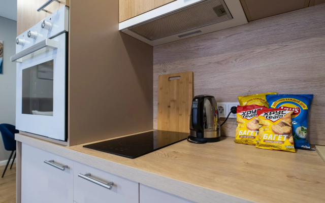 Апартаменты Lalapart Blue Sunset с панорамными окнами на 29 этаже в 3 минутах от м Дмитровская