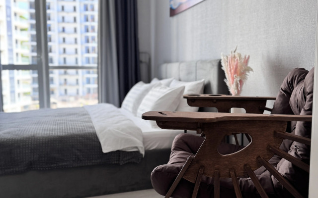 Studiya dlya dvoikh s balkonom ot Slavno Apartments