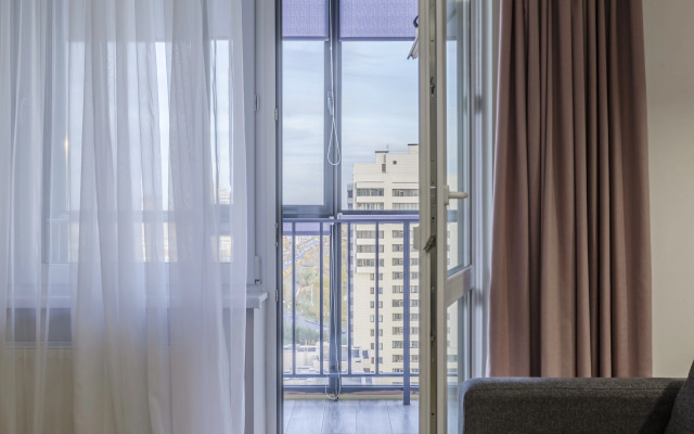 Квартира Уютная Студия с Видом на Город