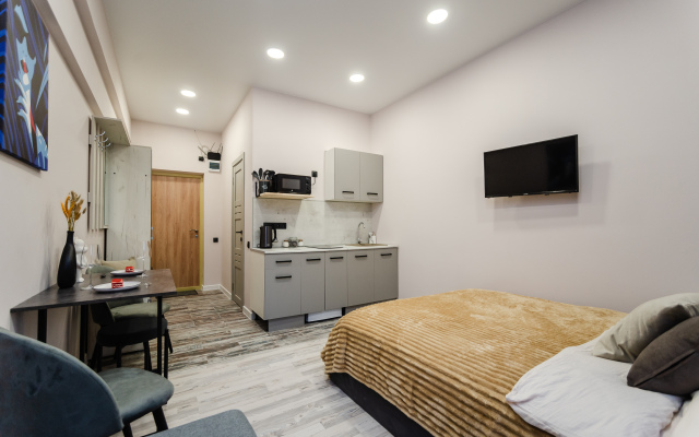 Апартаменты Новая Cтудия в Cтиле Минимализм рядом с Ботаническим Садом