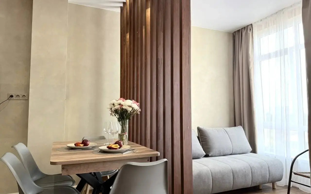 Квартира Современная студия с балконом и видом на море