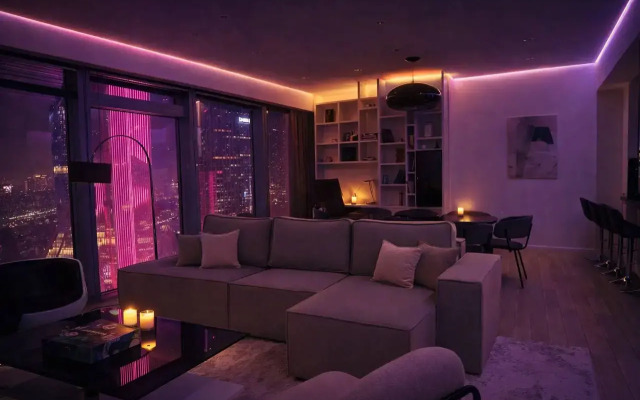 Апартаменты Sky City Moscow 51 Этаж с Видом на Башни