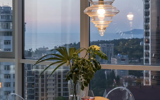 Sochi Tsentr Vid Na More I Zakatyi Flat