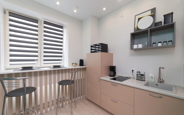 Апартаменты с видом на город и ванной