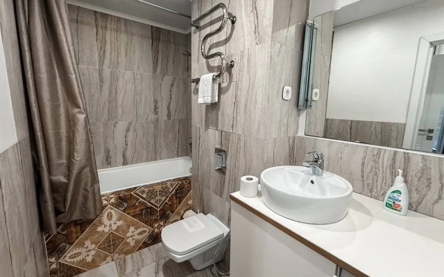 Apartamenty Eko Dom v Zk Katerina Al'pik s vidom na gory i terrasoj