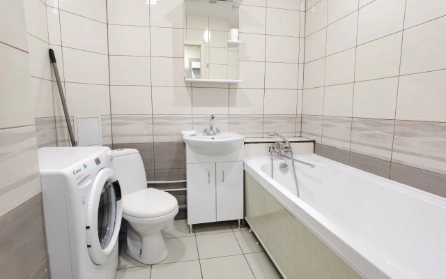 Квартира Студия на Хрустальной с Двухспальной Кроватью