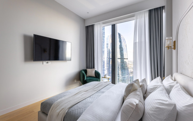 Квартира GM Apartments Суперсовременная Видовая Квартира в Neva Towers