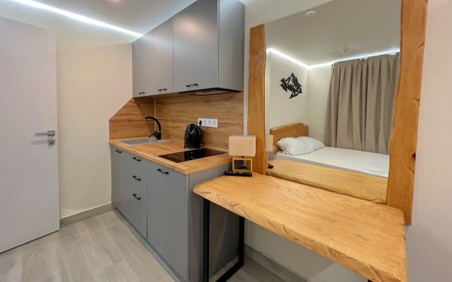 Двухместный номер с мини-кухней Standard (кухня) — фото 3