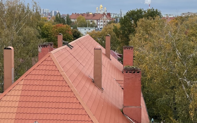 2-h komnatnaya v tihom centre Kaliningrada s otkrytoj terrasoj i vidom na Kafedral'nyj sobor Flat