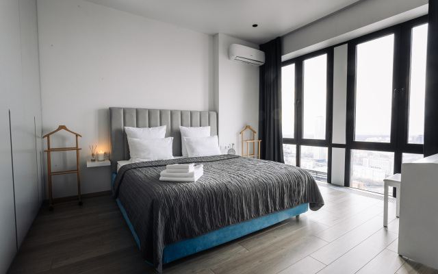Lalapart Skyfall s Panoramnym Vidom s 46 EtazhaNeboskreba Savelovskij Siti Apartments