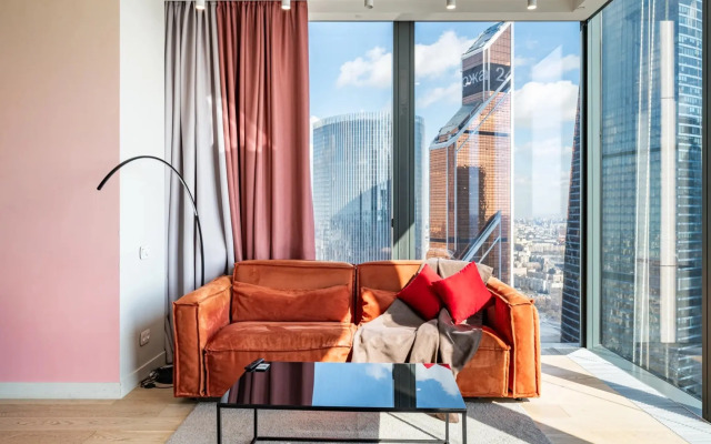 Апартаменты Москва Сити угловые 2х комнатные с шикарным видом 47 этаж