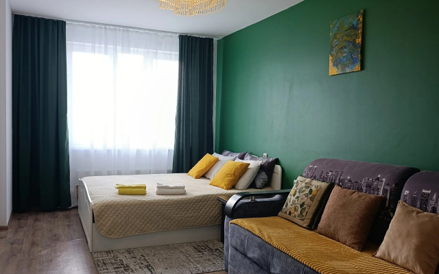 Квартира Бело- зелёная в Аквамарине