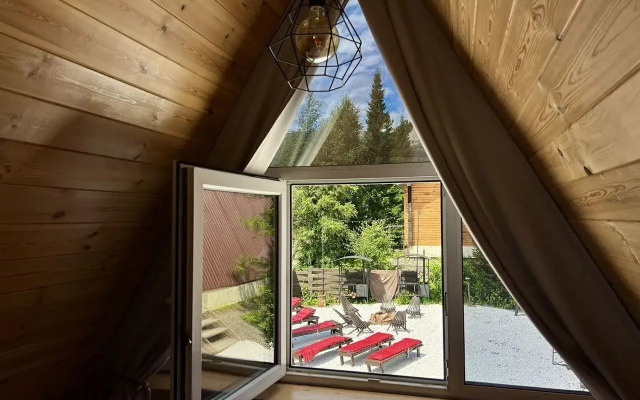 Частный дом уютный A-frame Orange