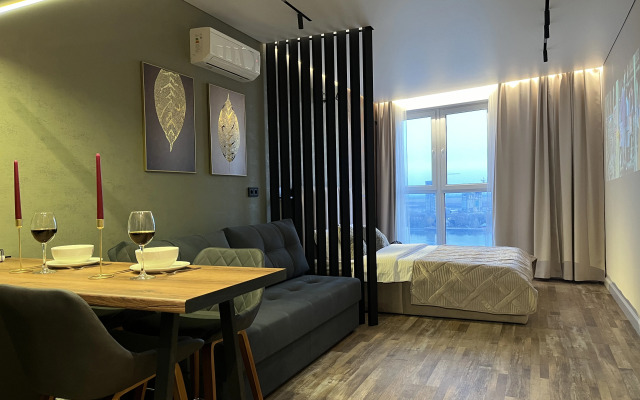 Avrtorskie s vidom na reku v  nalichie proektor i PS4 Apartment