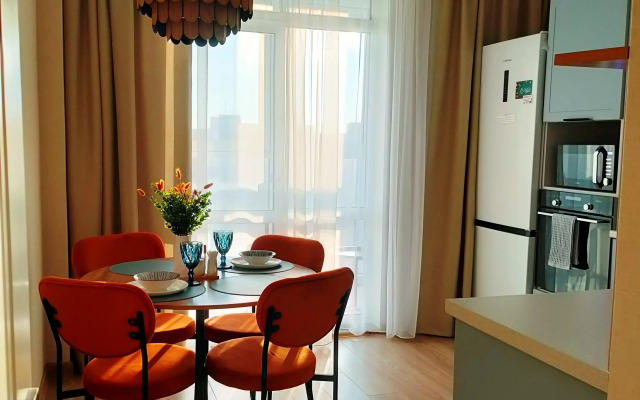 Квартира с красивой террасой на крыше дома в Белгороде