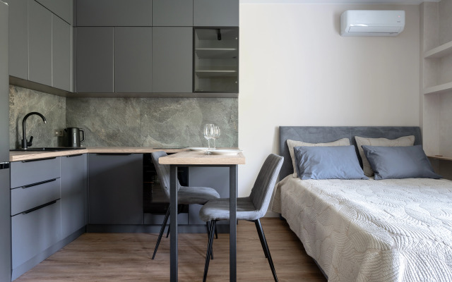 Апартаменты 15 Студия с бассейном и видом на горы