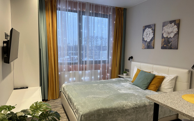 Studiya u Metro Avtovo Apartments