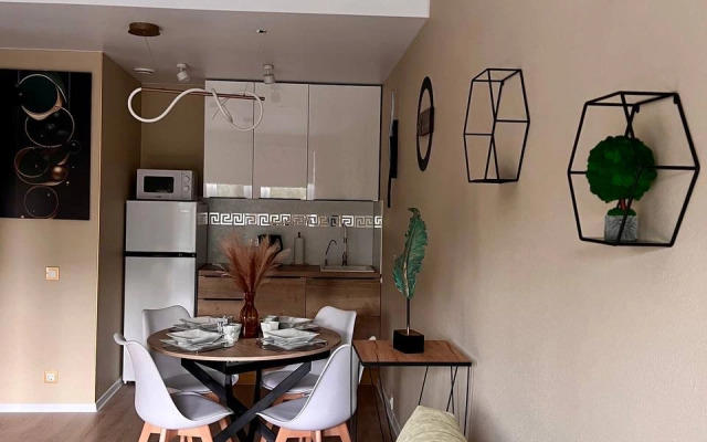 Udachnaya s Proektorom i Booolshoj Krovatyu Flat