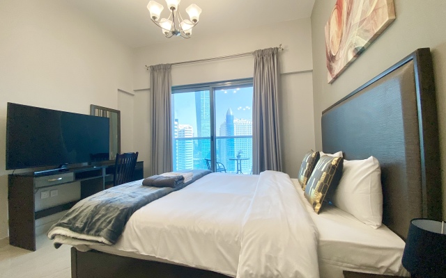 Апартаменты Studio | Burj khalifa & Lake view | Business Bay