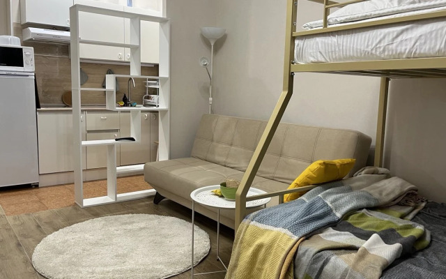 Апартаменты Семейная студия в тихом районе метро Звёздная-Купчино